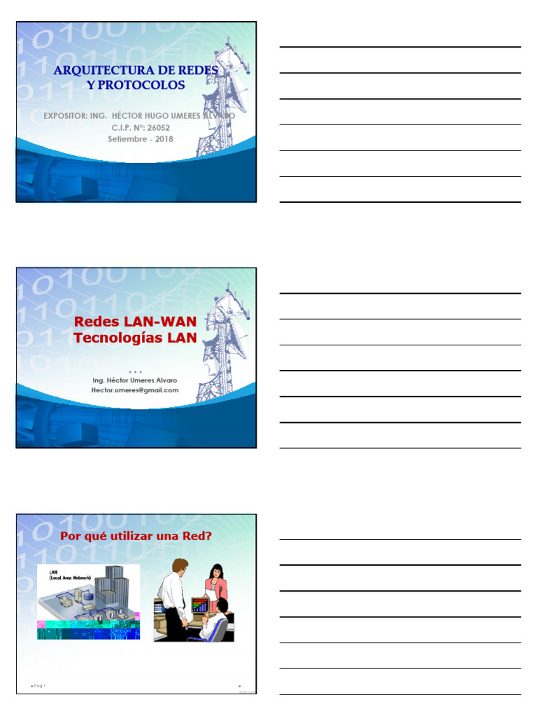 Redes LAN y WAN: Componentes y Tecnologías | PDF | Red de computadoras ...