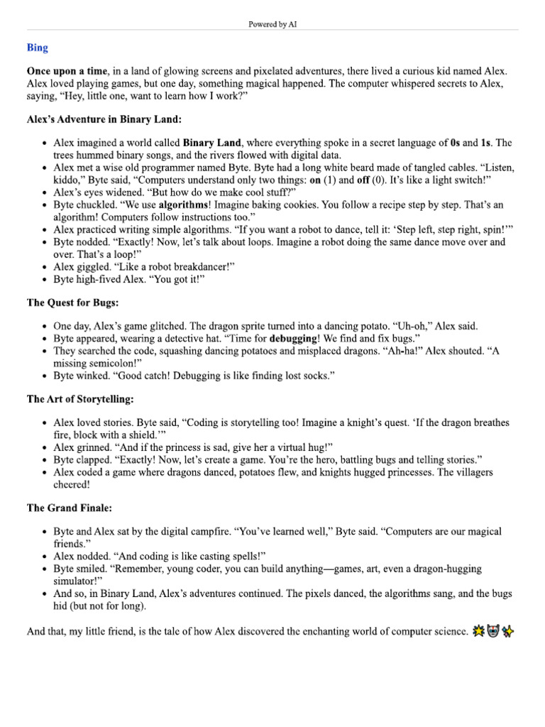 Computer Science Stories Pdf