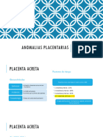 Anomalias Placentarias - Acretismo