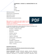 Informe de Práctica para Reducir La Ansiedad y El Temor