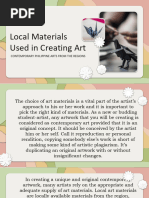 Q4 CPAR Module 10 Local Materials in Creating Art Discussion Only