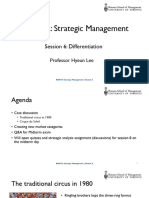 RSM 392: Strategic Management: Session 6: Differentiation