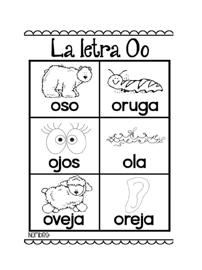 Letra o | PDF