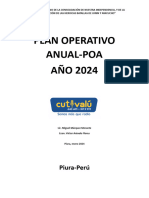 Plan Operativo Anual Poa Cutivalú