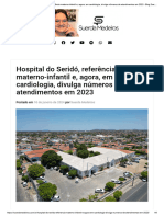 Hospital Do Seridó, Referência Materno-Infantil E, Agora, em Cardiologia, Divulga Números de Atendimentos em 2023 - Blog Suerda Medeiros