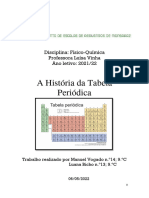 História Da Tabela Periódica