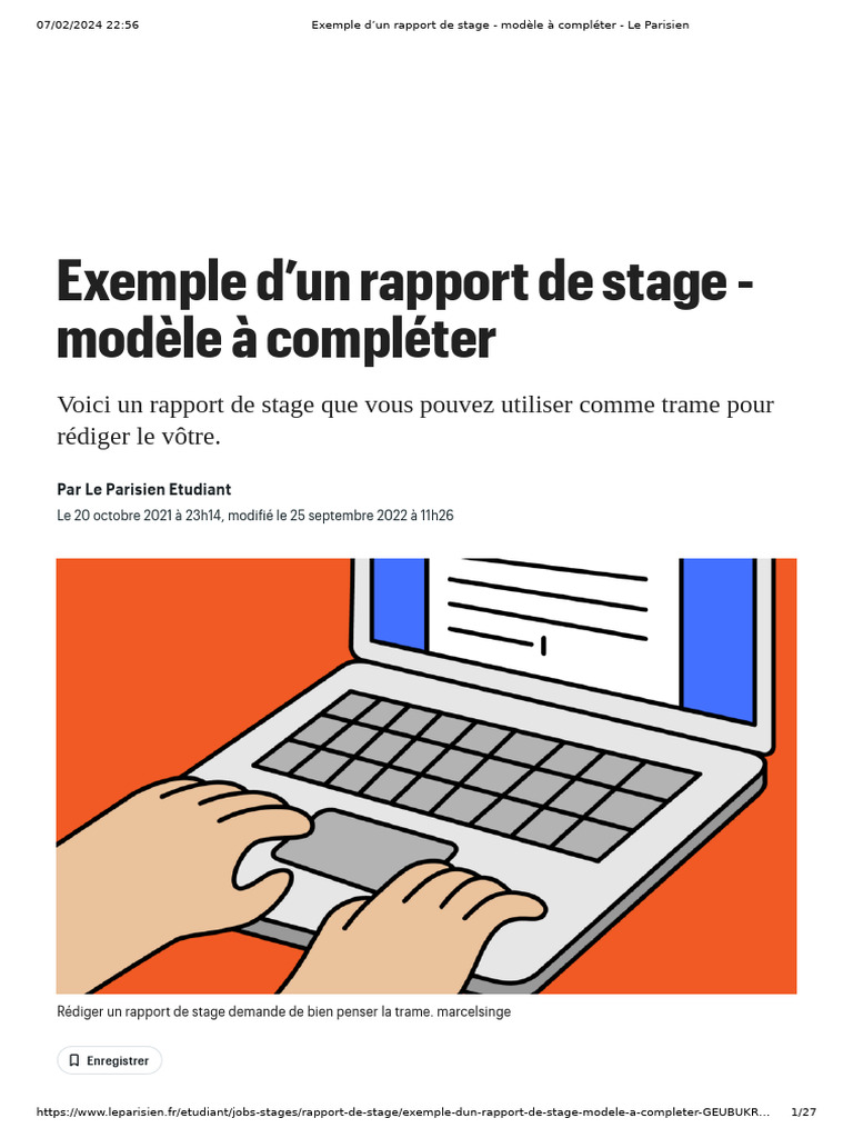 Modèle de rapport de stage à compléter | PDF | Expérience | Business