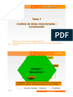 Tema 1 Análisis de Datos Transversales Introducción