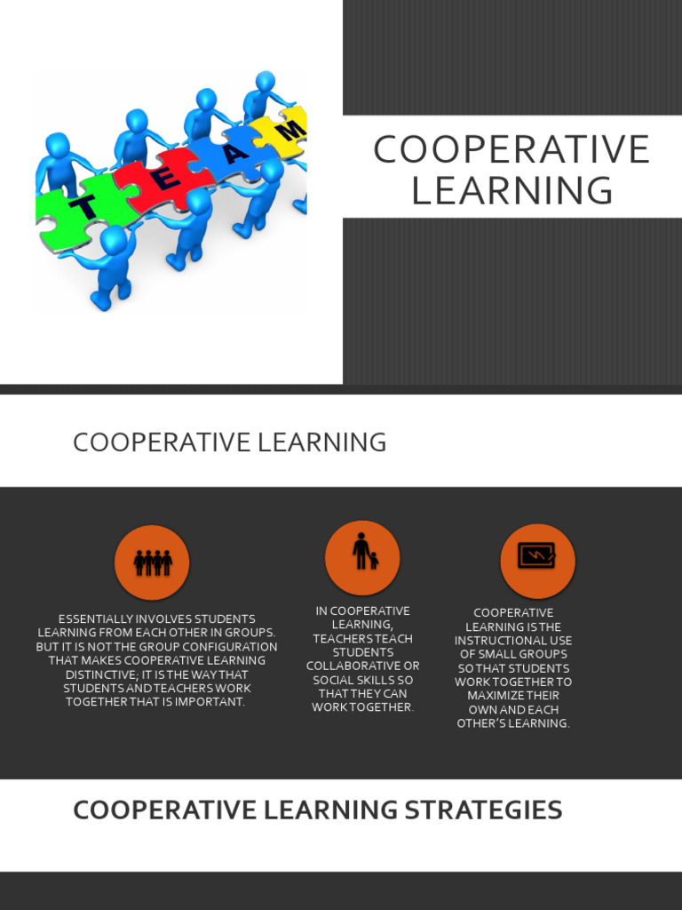 Effective Cooperative Learning Strategies | PDF | Teachers | Learning