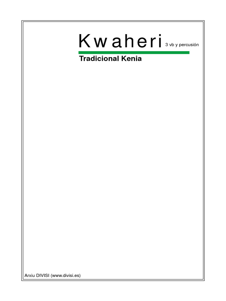 Kwaheri 3vb | PDF