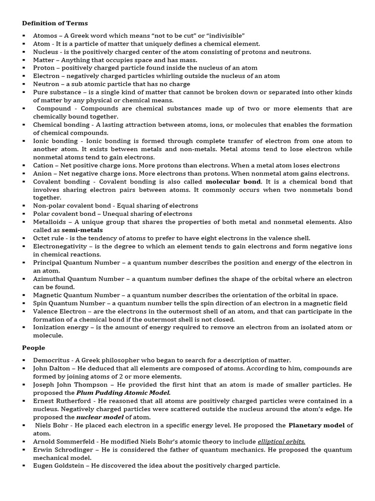 Esp Answer Key Pdf Ion Chemical Bond