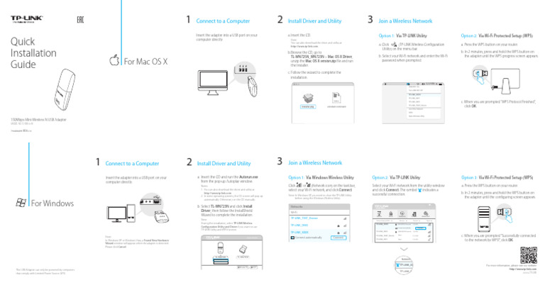 TL-WN723N (Eu) V3 Qig | PDF | Wi Fi | Microsoft Windows