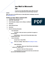 CONFIGURE Yahoo Mail in Microsoft Outlook 2010
