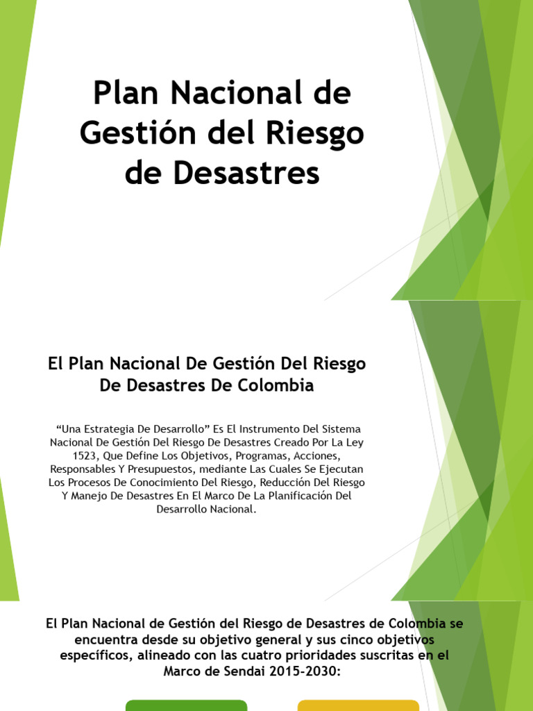 Actualizacion Plan de Gestion de Riesgos | PDF | Reducción de Desastres ...