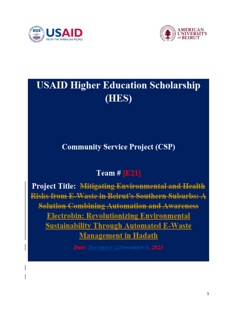 Csp proposal e21 draft 5 kc 1 docx 2 pdf electronic waste