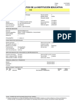 Ficha de Datos de La Institución Educativa