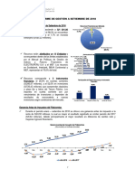 Informe de Gestión A Setiembre 2018