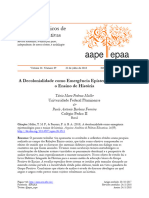 2018 - A Decolonialidade Como Emergencia Epistemológica para o Ensino de História