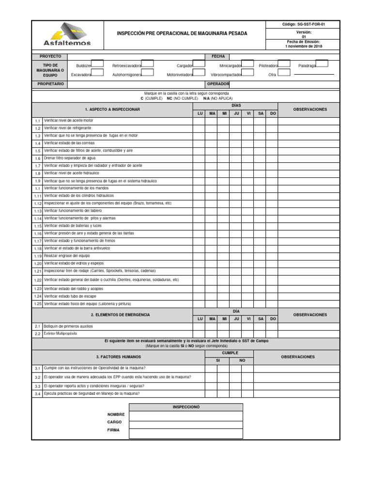 For insp 01 preoperacional maquinaria asf pdf veh culos bienes