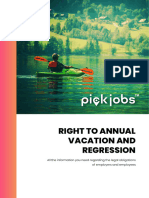 Right To Annual Vacation and Regression