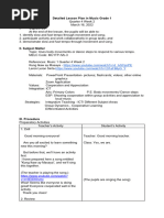 Music Lesson Plan Grade 1 Quarter 1 | PDF | Learning | Rhythm