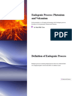 Endogenic Process Plutonism and Volcanism