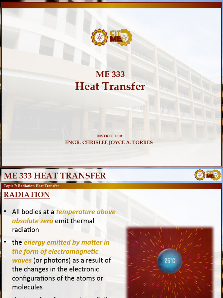 Radiation Heat Transfer Concepts | PDF | Heat Transfer | Physics