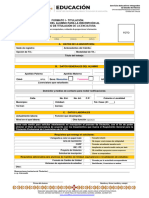 Formulario FORMATO 1. TIT. Inscripción A Titulación de Licenciatura