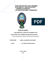 Universidad Mayor de San Andrés: Carrera de Derecho Instituto de Investigaciones Y Seminarios