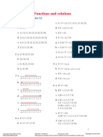 Chapter 1 - Functions and Relations: Solutions To Exercise 1A