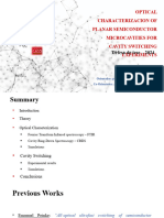 Optical Characterization of Planar Semiconductro Microcavities