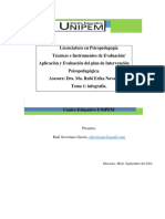 Técnicas e Instrumentos de Evaluación