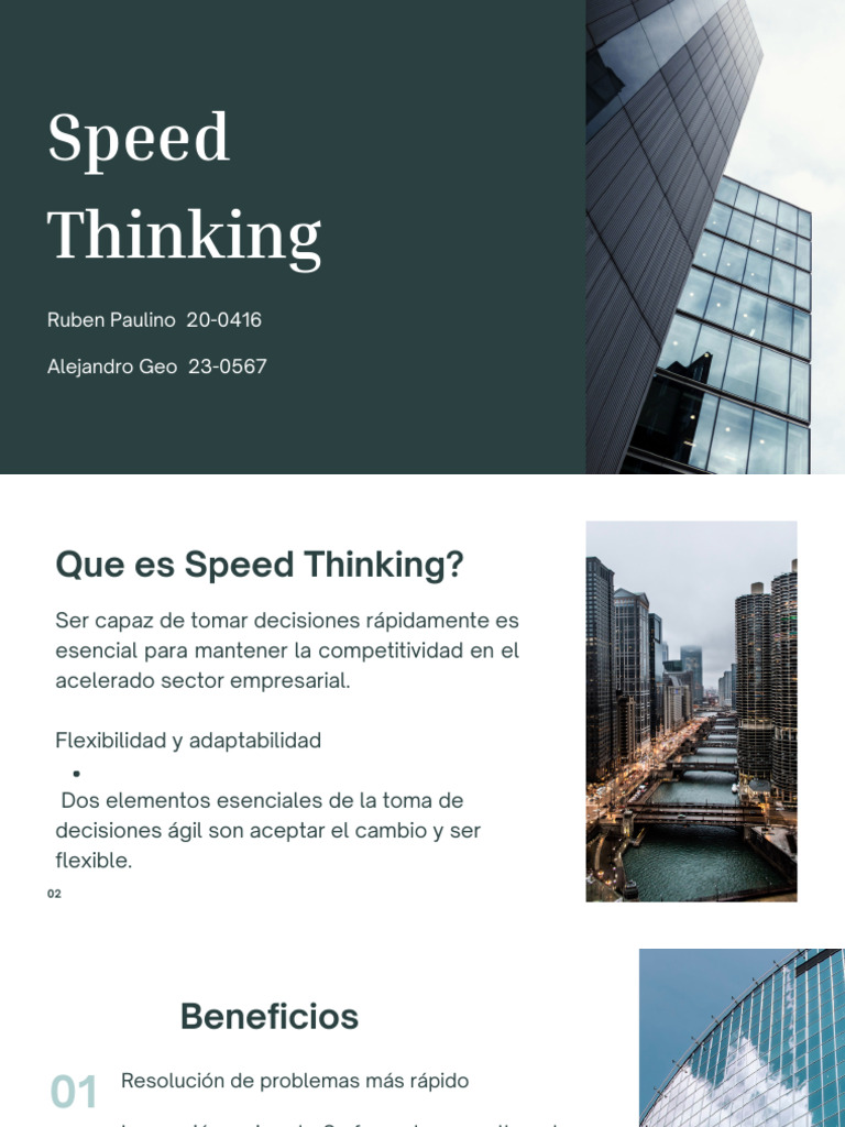 Speed Thinking en la Toma de Decisiones | PDF | Negocios | Relaciones ...