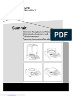 Denver Instruments Summit Balace S-403 Instruction