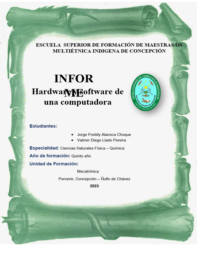 Guía de Hardware y Software 2023 | PDF | Hardware de la computadora ...