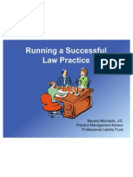 Running a Successful Law Practice