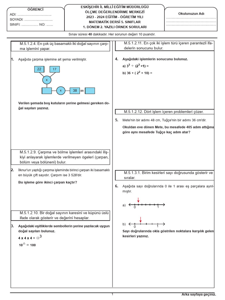 5 Matematik | PDF