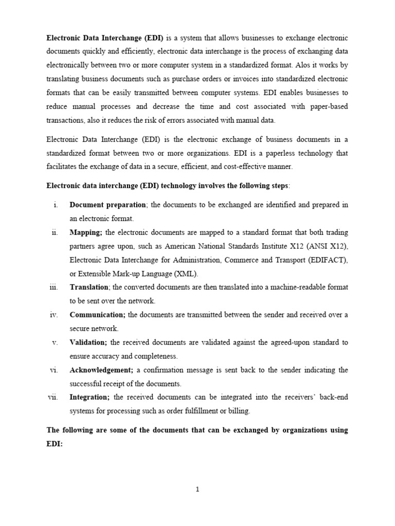 EDI Presentation | Download Free PDF | Electronic Data Interchange ...