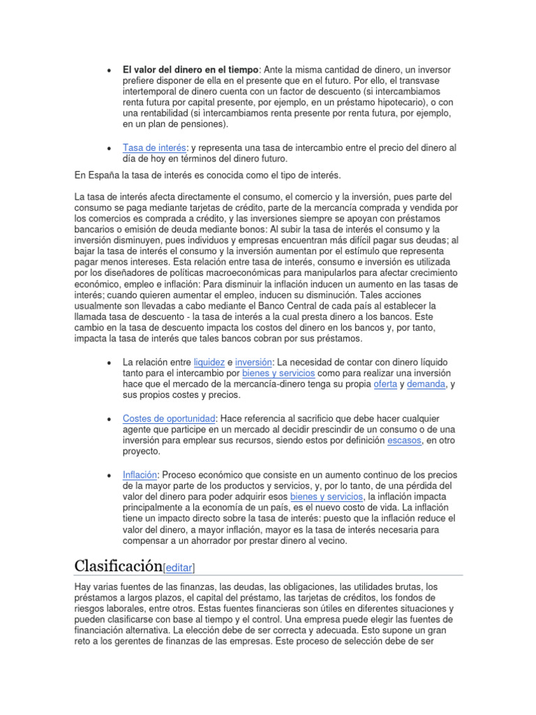 El Valor Del Dinero en El Tiempo | PDF | Tasas de interés | Interés