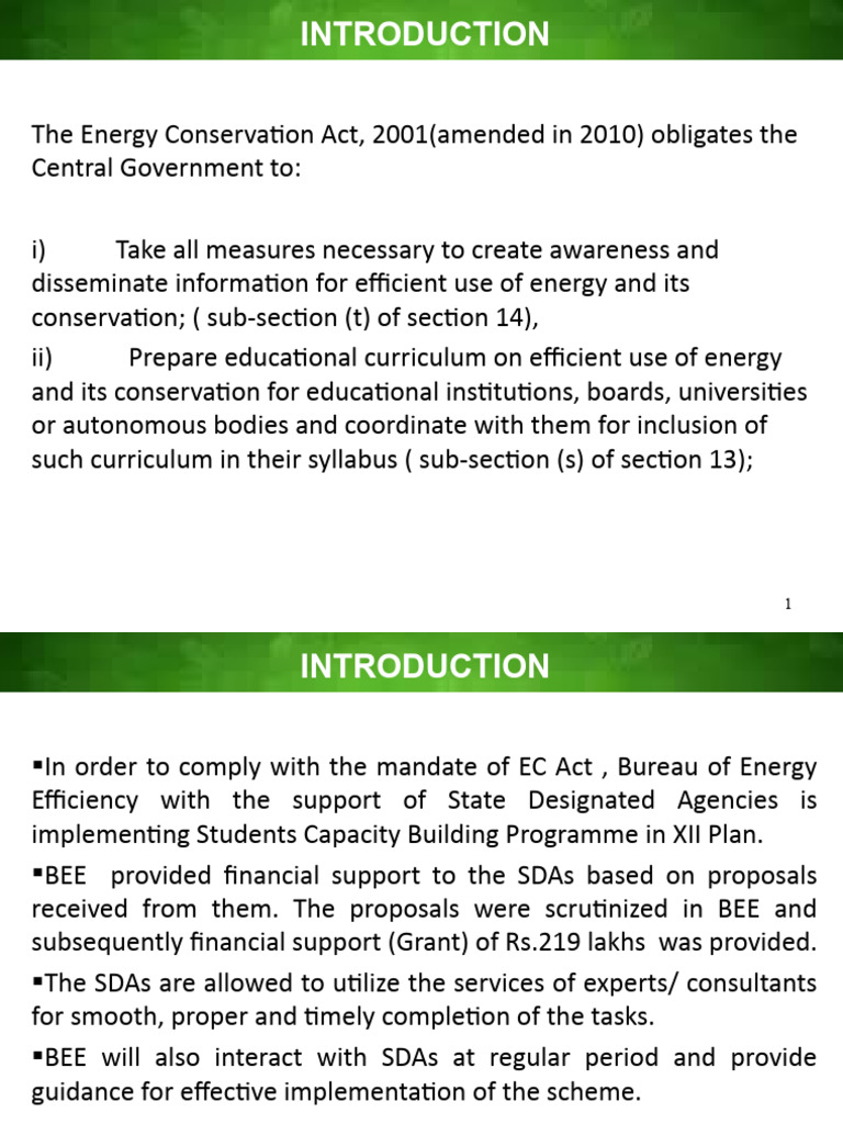 Student Capacity Building Programme | PDF | Energy Conservation ...