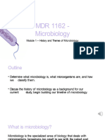 MDR 1162 - 1 History and Themes of Microbiology