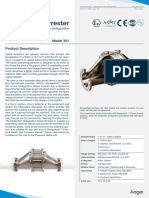 Flame Arrestor Horizontal in Line Deflagration