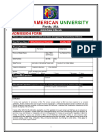 Admission Form