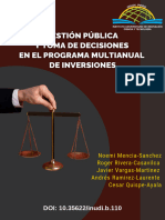 110-Gestión Pública y Toma de Decisiones en El Programa Multianual de Inversiones