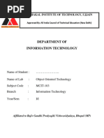 MCIT-103 - OOT - Lab - Manual