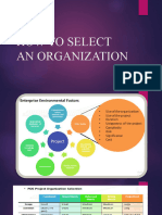 How To Select An Organization - Lec 3