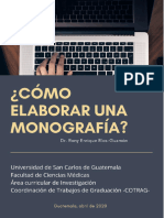 Cómo Elaborar Una Monografía - Dr. Rony Rios 2020