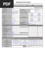 Personal Data Sheet