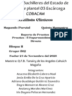 Reporte de Practica Análisis Clínicos