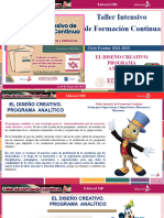 El Diseño Creativo. Avance Del Contenido Del Libro Del Docente. Primer Grado